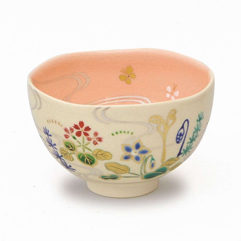 千紀園の茶道具 抹茶茶碗 春の茶碗