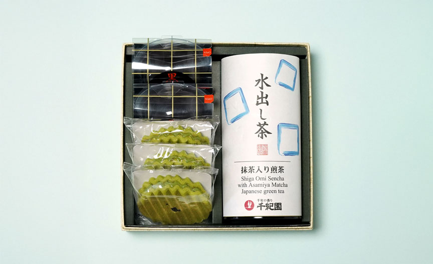千紀園（せんきえん）の【季節限定】水出し煎茶と涼菓 宇治抹茶焼き菓子詰合せ