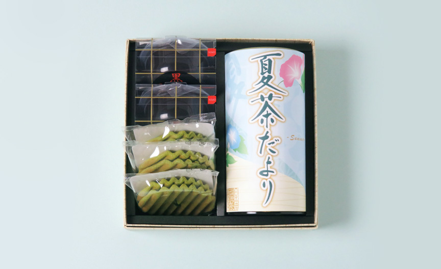 千紀園（せんきえん）の宇治茶と和スイーツセット＜夏ギフト限定茶缶付き＞